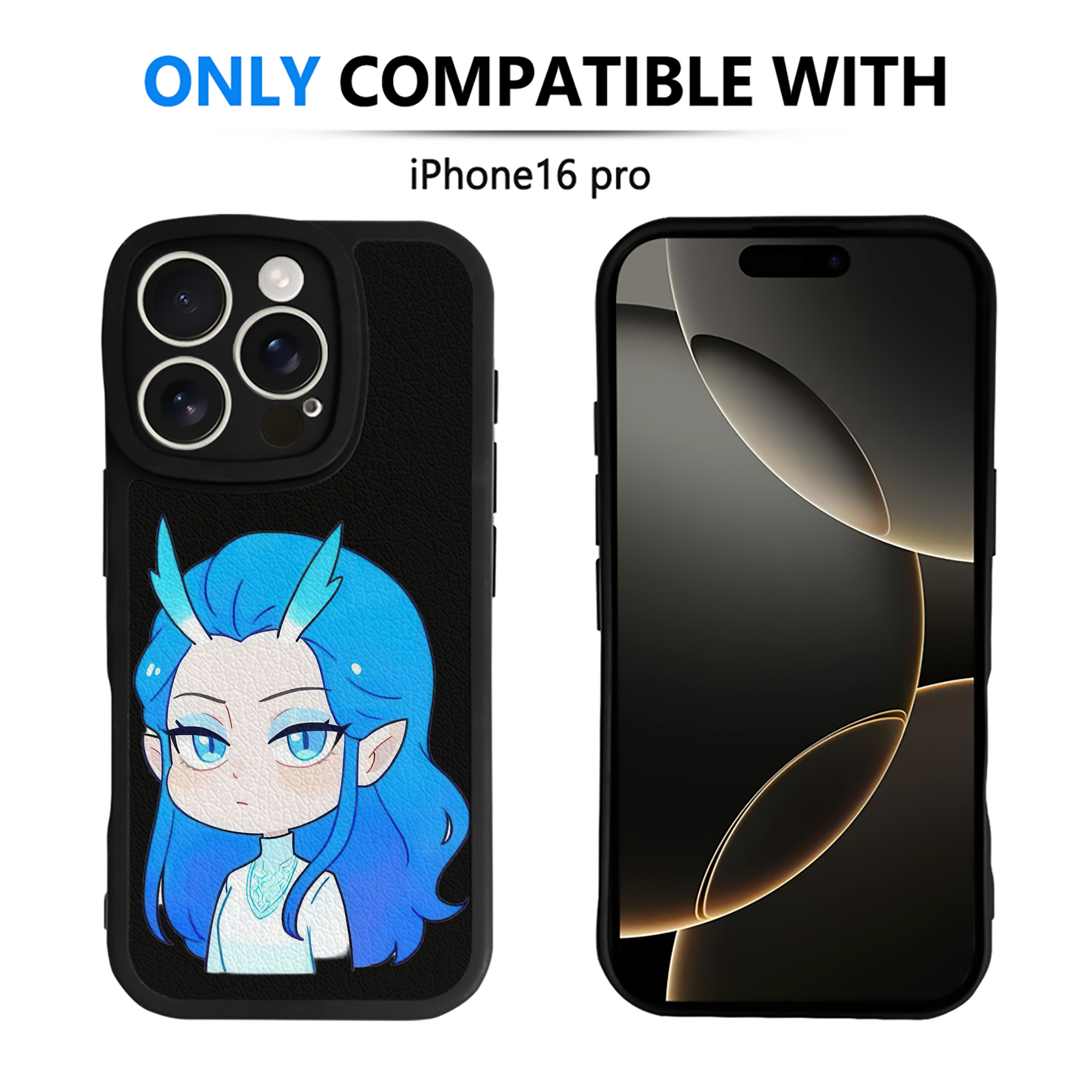 （画像用） Ne Zha 2 ナタ 魔童の大暴れ 【iPhone 16シリーズ対応】シリコンスマホケース（レザー調） 材質：シリコン